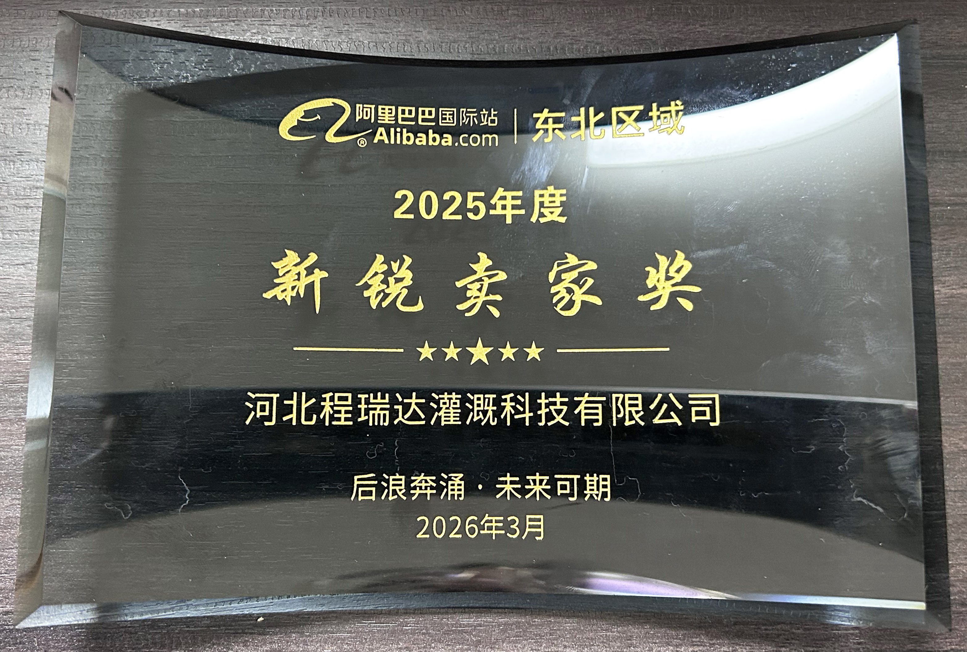 桂林程瑞达灌溉 | 荣获阿里国际站新锐卖家奖